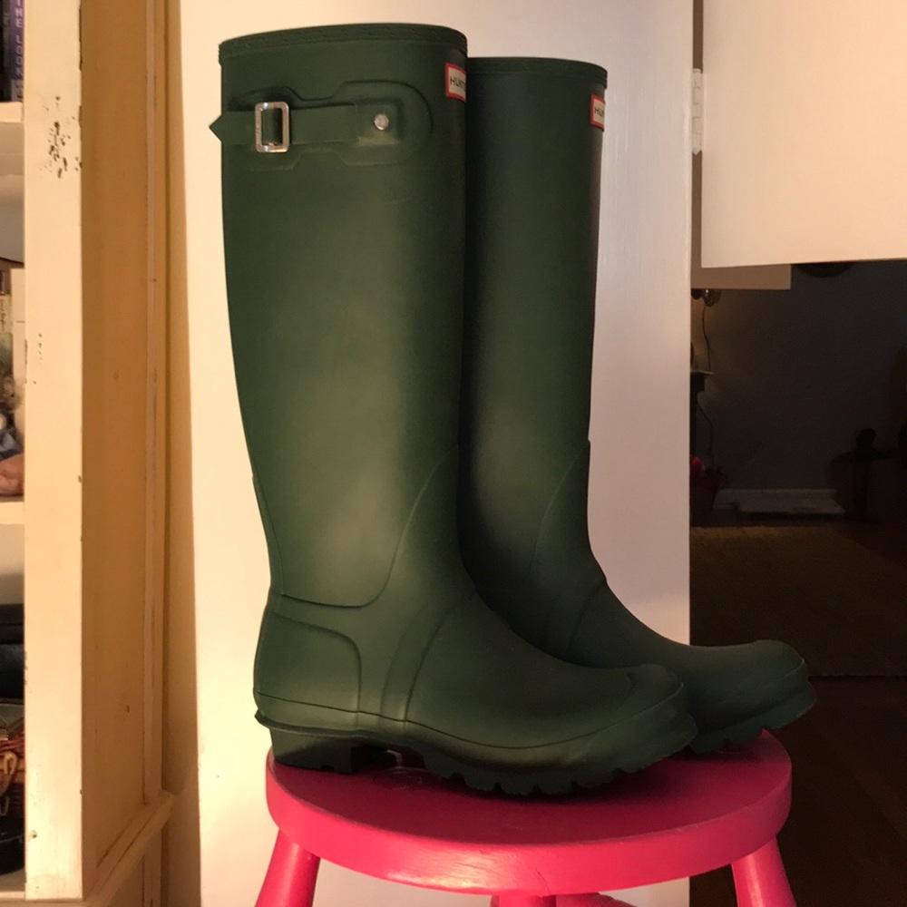 Worn once Hunter rain boots